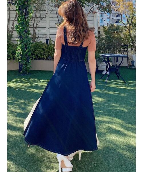 RESEXXY（リゼクシー）の「コルセットデニムワンピース（ジャンパースカート・レディース・ブラック/インディゴブルー/アイボリー・FREE）」の21枚目の写真