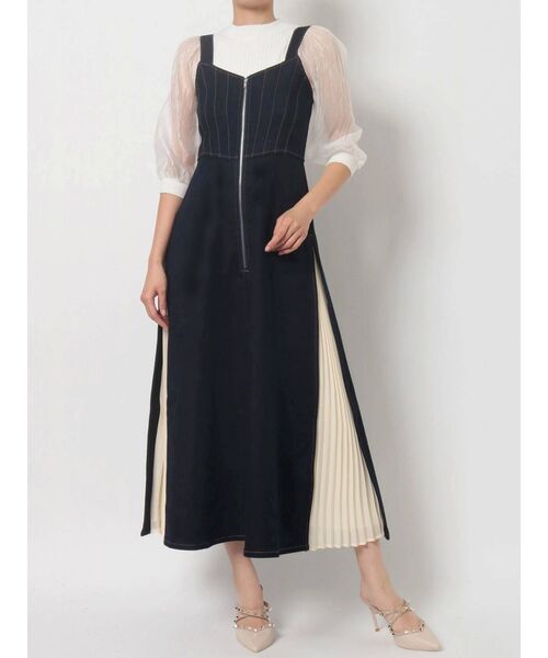 RESEXXY（リゼクシー）の「コルセットデニムワンピース（ジャンパースカート・レディース・ブラック/インディゴブルー/アイボリー・FREE）」の15枚目の写真