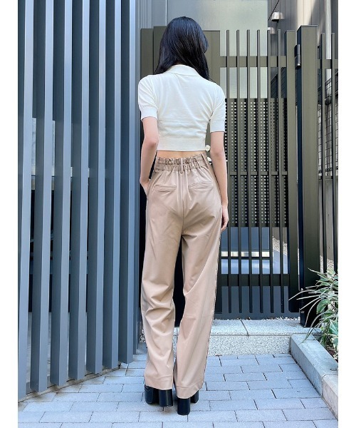 ENVYM（アンビー）の「ハーフスリーブポロＫＮＩＴ（ニット/セーター・レディース・ブラック/ホワイト/その他・FREE）」の17枚目の写真