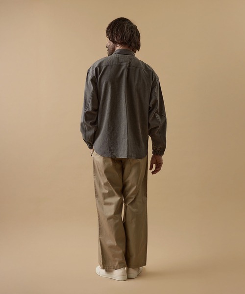 GORDON MILLER(ゴードンミラー)の「GORDON MILLER(ゴードンミラー)EASY CAREリネンライクスモッグシャツ(シャツ/ブラウス・メンズ・チャコールグレー/ブラウン・M/L)」の20枚目の写真