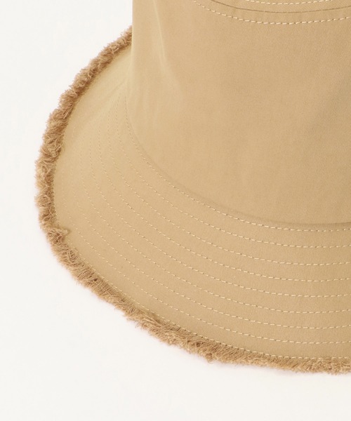 ikka（イッカ）の「UVフリンジバケットハット（ハット・レディース・ブラック/ベージュ/オフホワイト・FREE）」の5枚目の写真