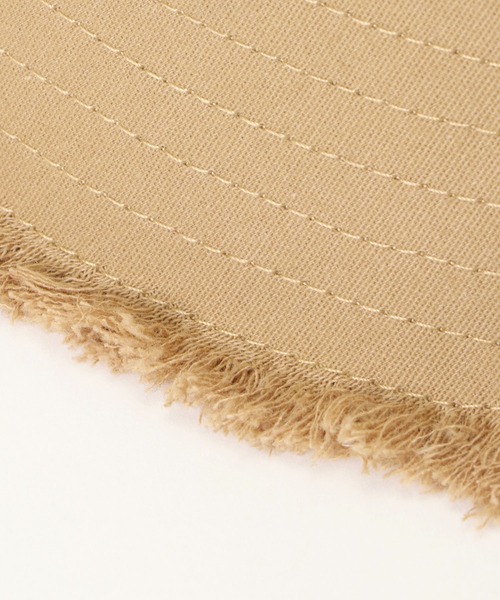 ikka（イッカ）の「UVフリンジバケットハット（ハット・レディース・ブラック/ベージュ/オフホワイト・FREE）」の4枚目の写真