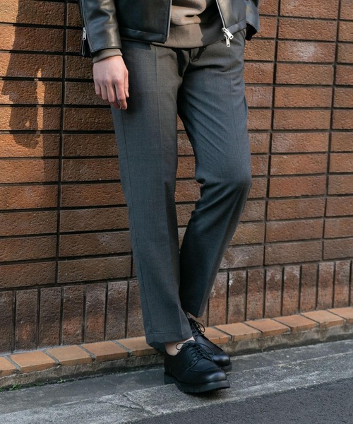 URBAN RESEARCH ROSSO MEN（アーバンリサーチロッソメン）の「『XLサイズあり』TWトロテーパードイージースラックス（スーツパンツ・メンズ・チャコールグレー/ストライプ/チェック・MEDIUM/LARGE/X-LARGE）」の2枚目の写真