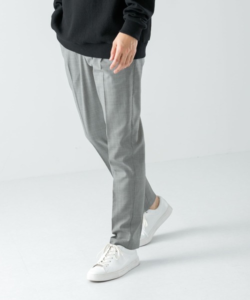 URBAN RESEARCH ROSSO MEN（アーバンリサーチロッソメン）の「『XLサイズあり』TWトロテーパードイージースラックス（スーツパンツ・メンズ・チャコールグレー/ストライプ/チェック・MEDIUM/LARGE/X-LARGE）」の5枚目の写真