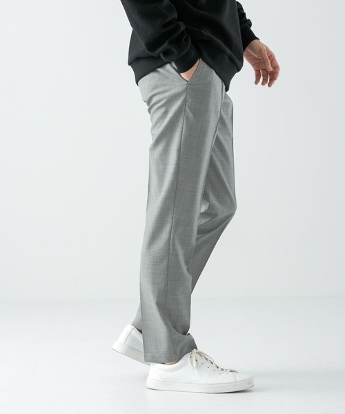 URBAN RESEARCH ROSSO MEN（アーバンリサーチロッソメン）の「『XLサイズあり』TWトロテーパードイージースラックス（スーツパンツ・メンズ・チャコールグレー/ストライプ/チェック・MEDIUM/LARGE/X-LARGE）」の6枚目の写真