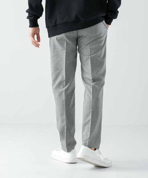 URBAN RESEARCH ROSSO MEN（アーバンリサーチロッソメン）の「『XLサイズあり』TWトロテーパードイージースラックス（スーツパンツ・メンズ・チャコールグレー/ストライプ/チェック・MEDIUM/LARGE/X-LARGE）」の7枚目の写真
