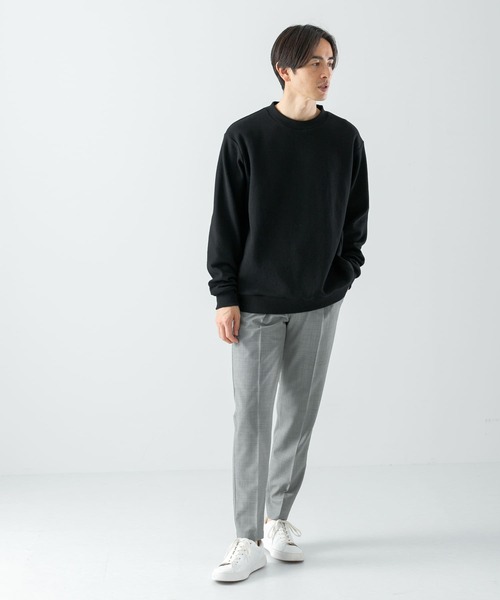 URBAN RESEARCH ROSSO MEN（アーバンリサーチロッソメン）の「『XLサイズあり』TWトロテーパードイージースラックス（スーツパンツ・メンズ・チャコールグレー/ストライプ/チェック・MEDIUM/LARGE/X-LARGE）」の8枚目の写真