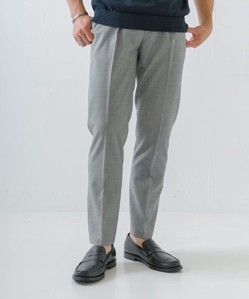 URBAN RESEARCH ROSSO MEN（アーバンリサーチロッソメン）の「『XLサイズあり』TWトロテーパードイージースラックス（スーツパンツ・メンズ・チャコールグレー/ストライプ/チェック・MEDIUM/LARGE/X-LARGE）」の9枚目の写真