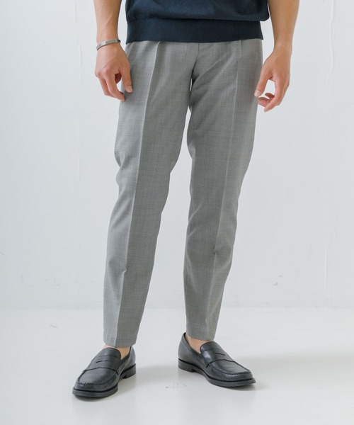 URBAN RESEARCH ROSSO MEN（アーバンリサーチロッソメン）の「『XLサイズあり』TWトロテーパードイージースラックス（スーツパンツ・メンズ・チャコールグレー/ストライプ/チェック・MEDIUM/LARGE/X-LARGE）」の10枚目の写真