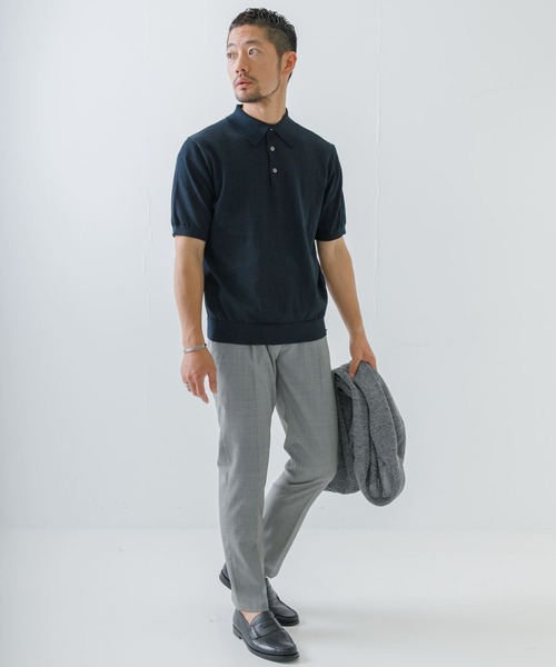 URBAN RESEARCH ROSSO MEN（アーバンリサーチロッソメン）の「『XLサイズあり』TWトロテーパードイージースラックス（スーツパンツ・メンズ・チャコールグレー/ストライプ/チェック・MEDIUM/LARGE/X-LARGE）」の13枚目の写真