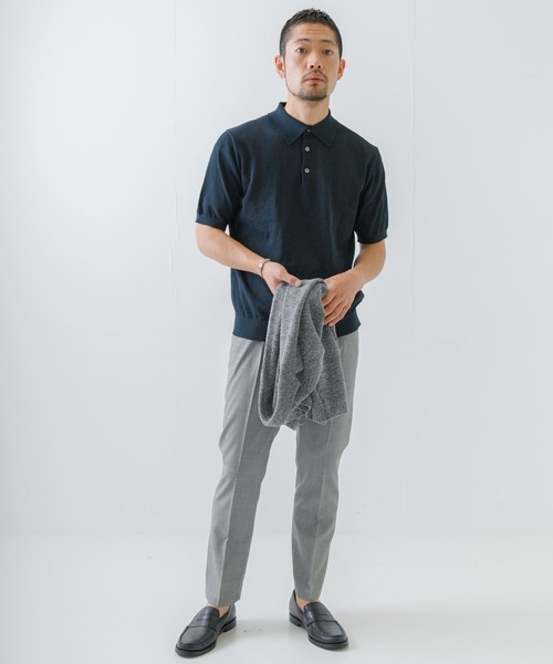 URBAN RESEARCH ROSSO MEN（アーバンリサーチロッソメン）の「『XLサイズあり』TWトロテーパードイージースラックス（スーツパンツ・メンズ・チャコールグレー/ストライプ/チェック・MEDIUM/LARGE/X-LARGE）」の14枚目の写真