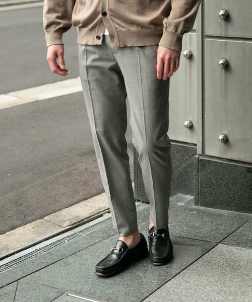URBAN RESEARCH ROSSO MEN（アーバンリサーチロッソメン）の「『XLサイズあり』TWトロテーパードイージースラックス（スーツパンツ・メンズ・チャコールグレー/ストライプ/チェック・MEDIUM/LARGE/X-LARGE）」の16枚目の写真
