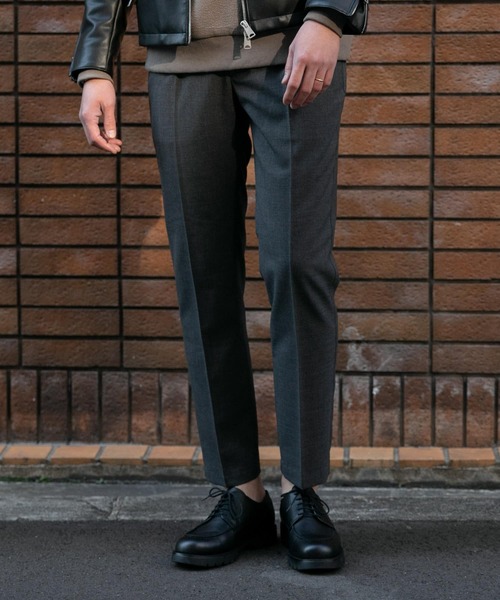 URBAN RESEARCH ROSSO MEN（アーバンリサーチロッソメン）の「『XLサイズあり』TWトロテーパードイージースラックス（スーツパンツ・メンズ・チャコールグレー/ストライプ/チェック・MEDIUM/LARGE/X-LARGE）」の18枚目の写真