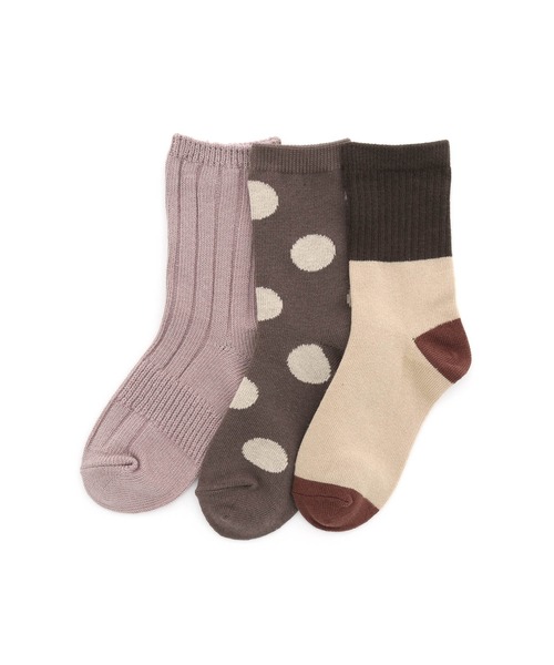 MAKE YOUR DAY（メイクユアデイ）の「MYDソックスセット（ソックス/靴下・キッズ・ライム/ブルー/ピンク/レッド/シルバーグレー/ラベンダー/オフホワイト/グリーン/モカ/ネイビー/パープル・24/15 /18/21）」の9枚目の写真