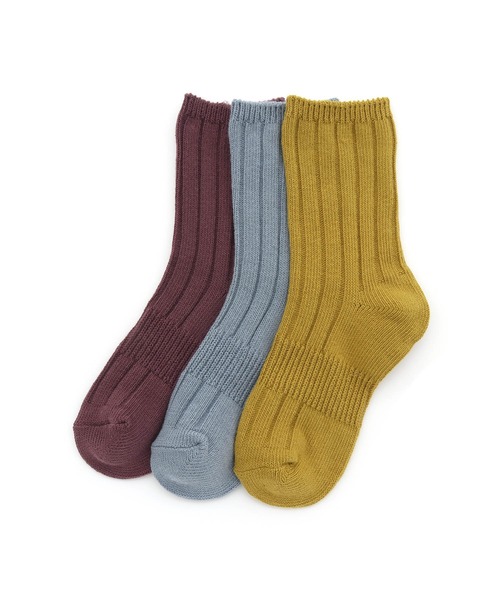 MAKE YOUR DAY（メイクユアデイ）の「MYDソックスセット（ソックス/靴下・キッズ・ライム/ブルー/ピンク/レッド/シルバーグレー/ラベンダー/オフホワイト/グリーン/モカ/ネイビー/パープル・24/15 /18/21）」の8枚目の写真