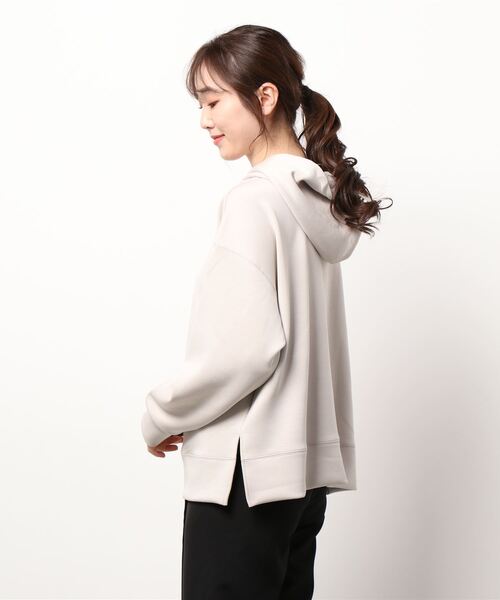 Te chichi TERRASSE（テチチテラス）の「ダンボールニットパーカー（パーカー・レディース・オフホワイト/サックスブルー/ベージュ・ﾌﾘ-）」の4枚目の写真