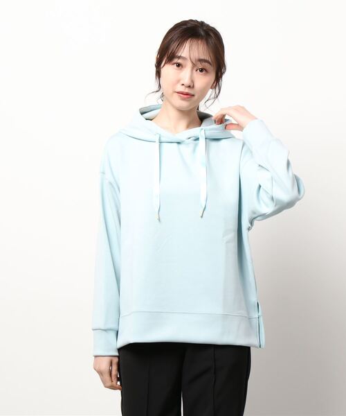 Te chichi TERRASSE（テチチテラス）の「ダンボールニットパーカー（パーカー・レディース・オフホワイト/サックスブルー/ベージュ・ﾌﾘ-）」の6枚目の写真