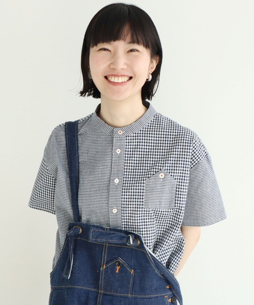 latelier du savon エプロンパッチワークブラウス l'atelier du savon（アトリエドサボン）の「○エプロンパッチ