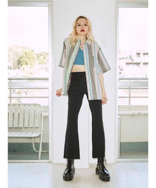 jouetie（ジュエティ）の「ジャガードニットフレアパンツ（その他パンツ・レディース・ブラック/ブルー/グリーン・MEDIUM）」の11枚目の写真