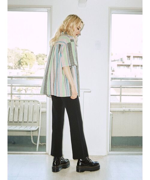 jouetie（ジュエティ）の「ジャガードニットフレアパンツ（その他パンツ・レディース・ブラック/ブルー/グリーン・MEDIUM）」の13枚目の写真