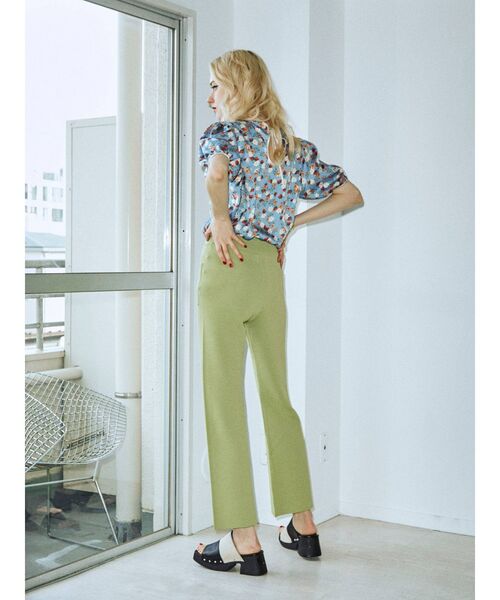 jouetie（ジュエティ）の「ジャガードニットフレアパンツ（その他パンツ・レディース・ブラック/ブルー/グリーン・MEDIUM）」の16枚目の写真