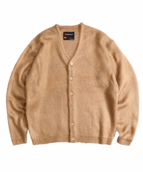 TOWNCRAFT】SHAGGY SOLID CARDIGAN