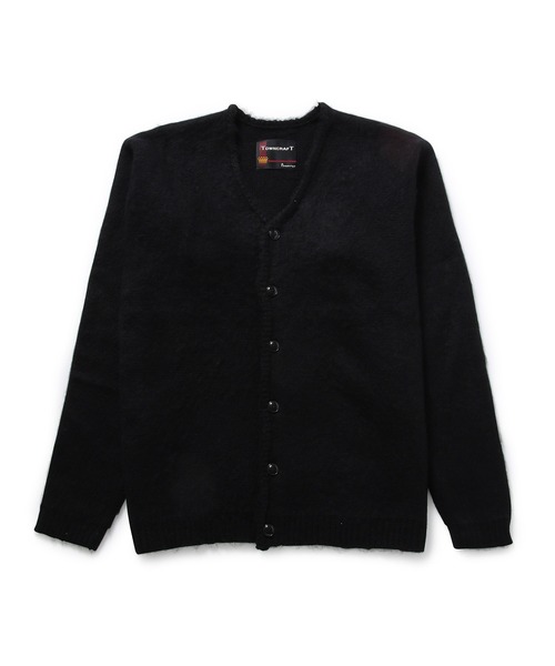 TOWNCRAFT】SHAGGY SOLID CARDIGAN