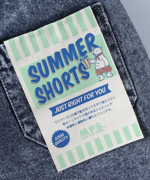 MPS(エムピーエス)の「【接触冷感】【MPS】デニムショートパンツ(デニムパンツ・キッズ・ブルー/ライトインディゴブルー/ダークインディゴブルー/ブラック・105/120/130/140/150)」の20枚目の写真