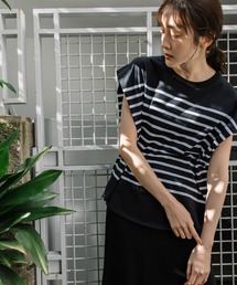 Munich | 60/2バスクボーダータックスリーブトップス(Tシャツ/カットソー)