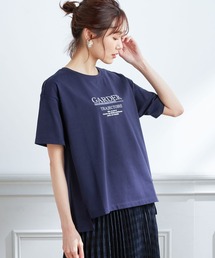【UVカット・接触冷感】オーガニックコットンロゴプリントTシャツ