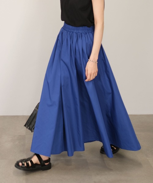 ＡＮＤＪ（アンドジェイ）の「タフタマキシフレアスカート（スカート・レディース・ブラック/ピンク/イエロー系その他/ブルー/グリーン・M）」の3枚目の写真