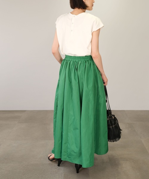 ＡＮＤＪ（アンドジェイ）の「タフタマキシフレアスカート（スカート・レディース・ブラック/ピンク/イエロー系その他/ブルー/グリーン・M）」の10枚目の写真