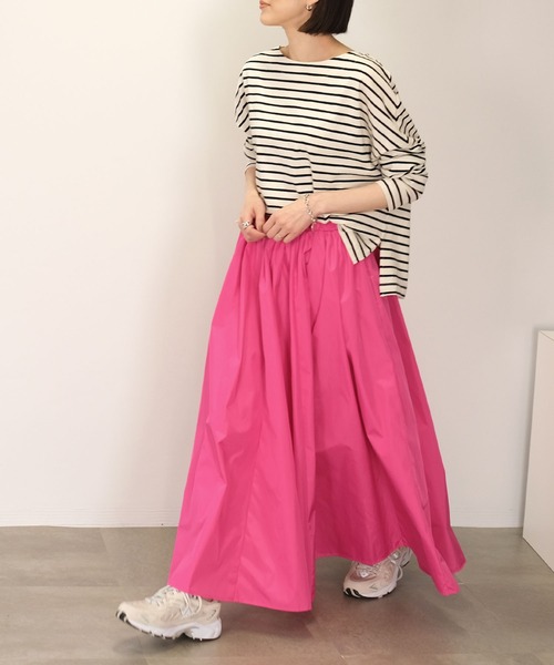 ＡＮＤＪ（アンドジェイ）の「タフタマキシフレアスカート（スカート・レディース・ブラック/ピンク/イエロー系その他/ブルー/グリーン・M）」の21枚目の写真