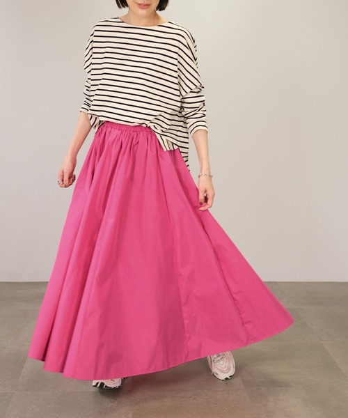 ＡＮＤＪ（アンドジェイ）の「タフタマキシフレアスカート（スカート・レディース・ブラック/ピンク/イエロー系その他/ブルー/グリーン・M）」の14枚目の写真