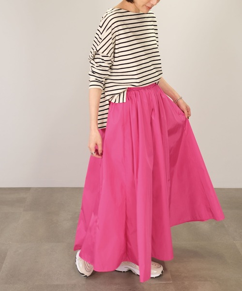 ＡＮＤＪ（アンドジェイ）の「タフタマキシフレアスカート（スカート・レディース・ブラック/ピンク/イエロー系その他/ブルー/グリーン・M）」の15枚目の写真