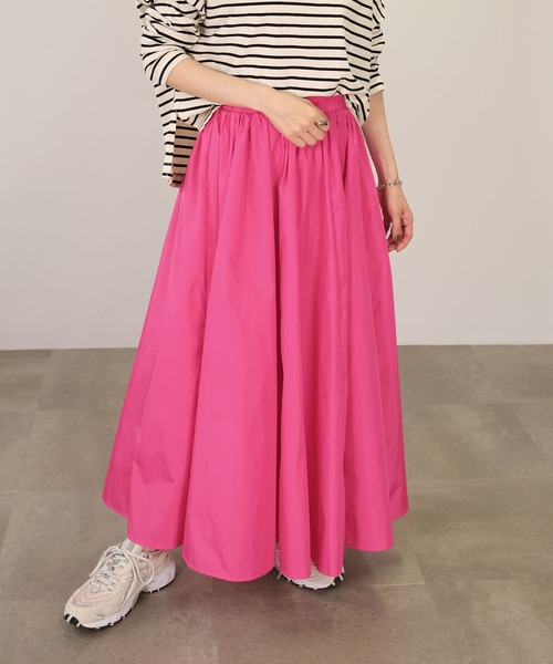 ＡＮＤＪ（アンドジェイ）の「タフタマキシフレアスカート（スカート・レディース・ブラック/ピンク/イエロー系その他/ブルー/グリーン・M）」の16枚目の写真