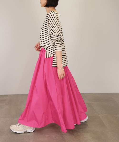 ＡＮＤＪ（アンドジェイ）の「タフタマキシフレアスカート（スカート・レディース・ブラック/ピンク/イエロー系その他/ブルー/グリーン・M）」の17枚目の写真