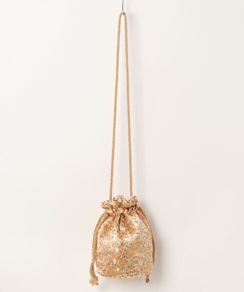 ehka sopo（エヘカソポ）の「トラと花柄巾着バッグ（ハンドバッグ