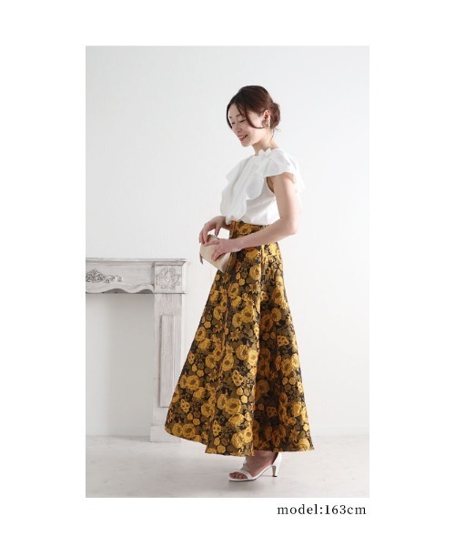 Sawa a la mode(サワアラモード)の「パールのお花ブローチ付きカットソー(Tシャツ/カットソー・レディース・ホワイト/ブラック/ピンク・FREE)」の22枚目の写真
