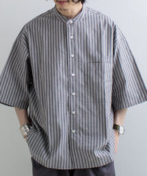 GLOSTER | 【GLOSTER/グロスター】Vintage Stripe ビッグシャツ ショートスリーブ(シャツ/ブラウス)