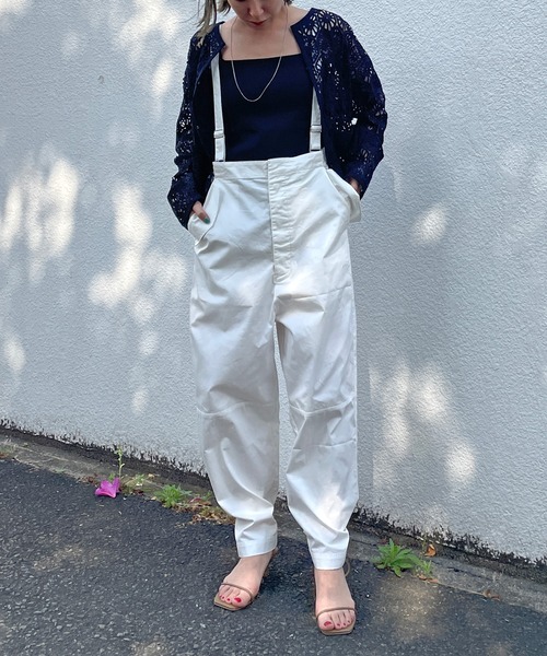 Omekashi（オメカシ）の「カラーサスペンダーパンツ（その他パンツ・レディース・ブラック/オフホワイト/ピンク・FREE）」の12枚目の写真