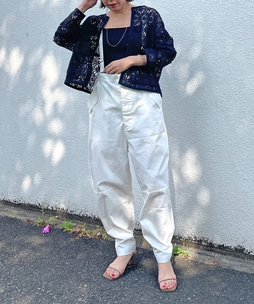 Omekashi（オメカシ）の「カラーサスペンダーパンツ（その他パンツ・レディース・ブラック/オフホワイト/ピンク・FREE）」の13枚目の写真