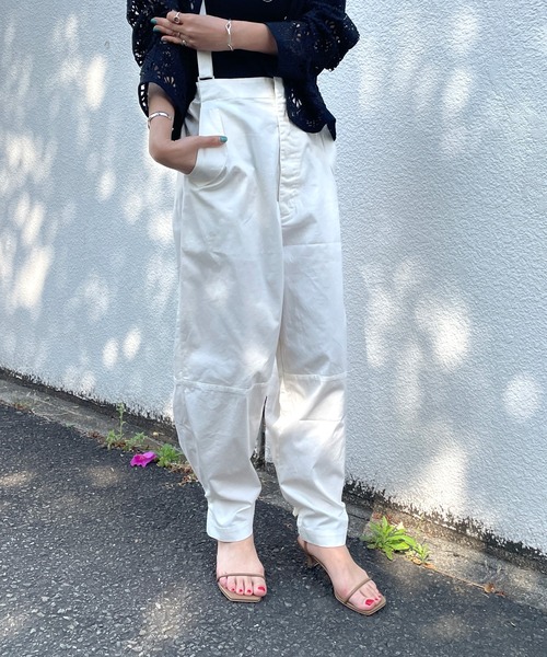 Omekashi（オメカシ）の「カラーサスペンダーパンツ（その他パンツ・レディース・ブラック/オフホワイト/ピンク・FREE）」の5枚目の写真