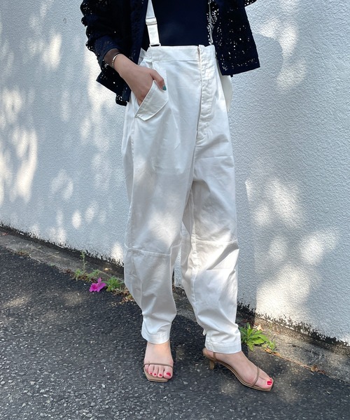 Omekashi（オメカシ）の「カラーサスペンダーパンツ（その他パンツ・レディース・ブラック/オフホワイト/ピンク・FREE）」の6枚目の写真