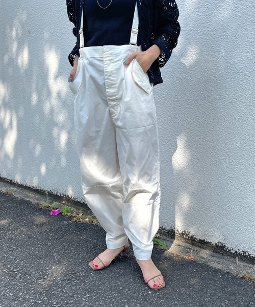 Omekashi（オメカシ）の「カラーサスペンダーパンツ（その他パンツ・レディース・ブラック/オフホワイト/ピンク・FREE）」の8枚目の写真