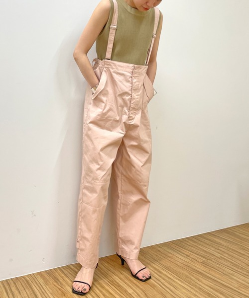 Omekashi（オメカシ）の「カラーサスペンダーパンツ（その他パンツ・レディース・ブラック/オフホワイト/ピンク・FREE）」の17枚目の写真