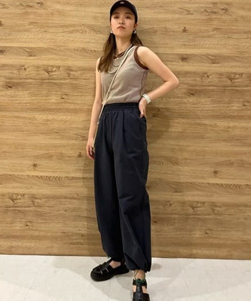 RODEO CROWNS WIDE BOWL（ロデオクラウンズワイドボウル）の「配色リブボーダータンクトップ（タンクトップ・レディース・ブラウン系その他/グリーン系その他・FREE）」の18枚目の写真