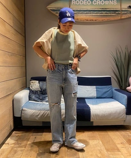 RODEO CROWNS WIDE BOWL（ロデオクラウンズワイドボウル）の「配色リブボーダータンクトップ（タンクトップ・レディース・ブラウン系その他/グリーン系その他・FREE）」の15枚目の写真