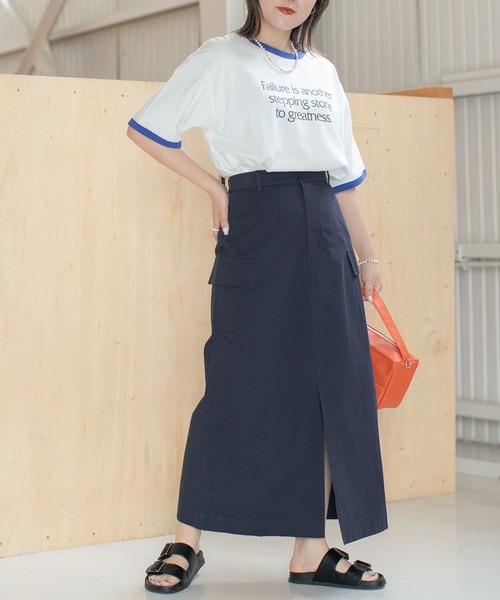 PAGEBOY(ページボーイ)の「PAGEBOYLIM/リンガーロゴT(Tシャツ/カットソー・レディース・オフホワイト/グレー/ベージュ・FREE)」の10枚目の写真