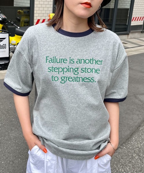 PAGEBOY(ページボーイ)の「PAGEBOYLIM/リンガーロゴT(Tシャツ/カットソー・レディース・オフホワイト/グレー/ベージュ・FREE)」の13枚目の写真